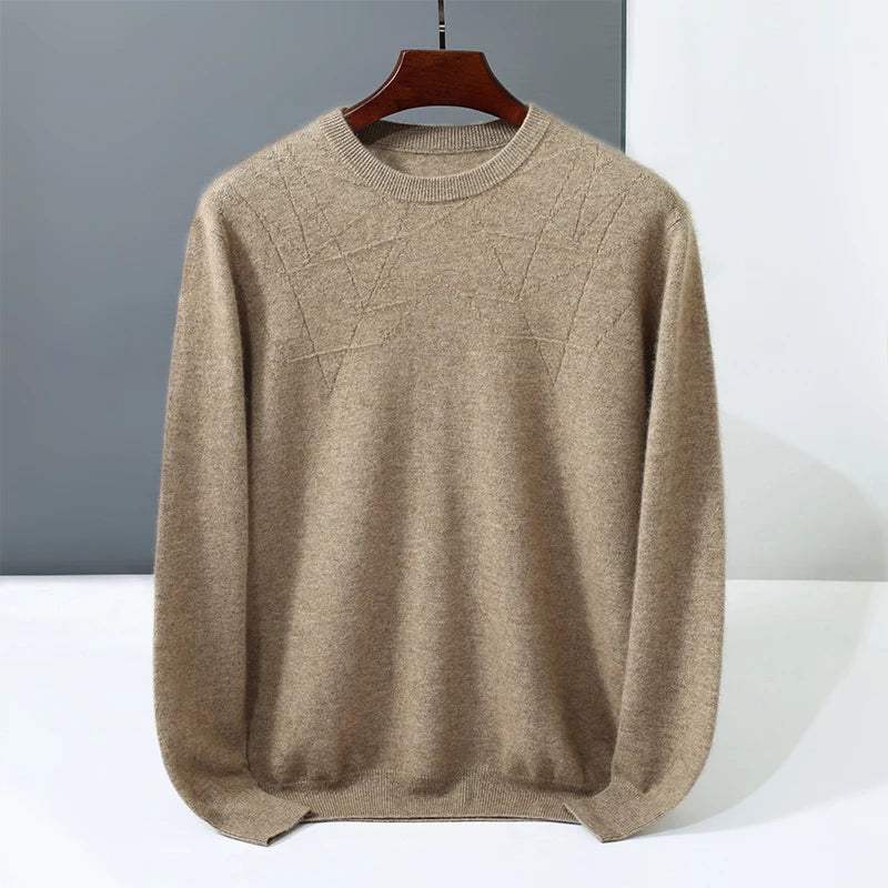 Men's Cashmere Crew Neck Sweater