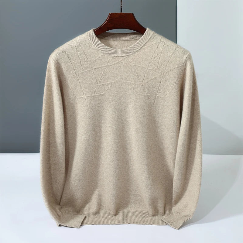  Men's Cashmere Crew Neck Sweater