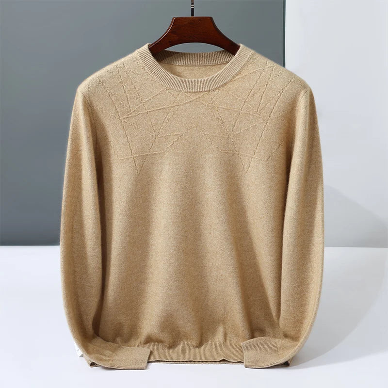 Men's Cashmere Crew Neck Sweater