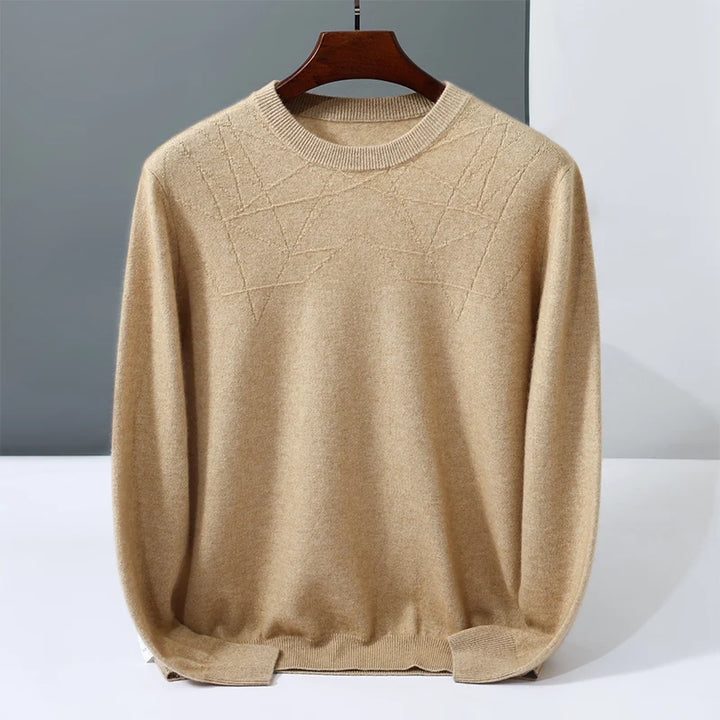  Men's Cashmere Crew Neck Sweater