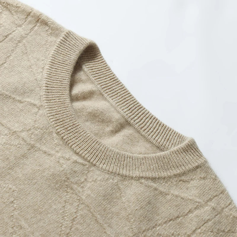  Men's Cashmere Crew Neck Sweater