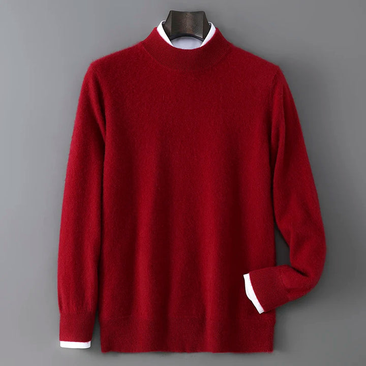 Men's Cashmere Mock Neck Sweater