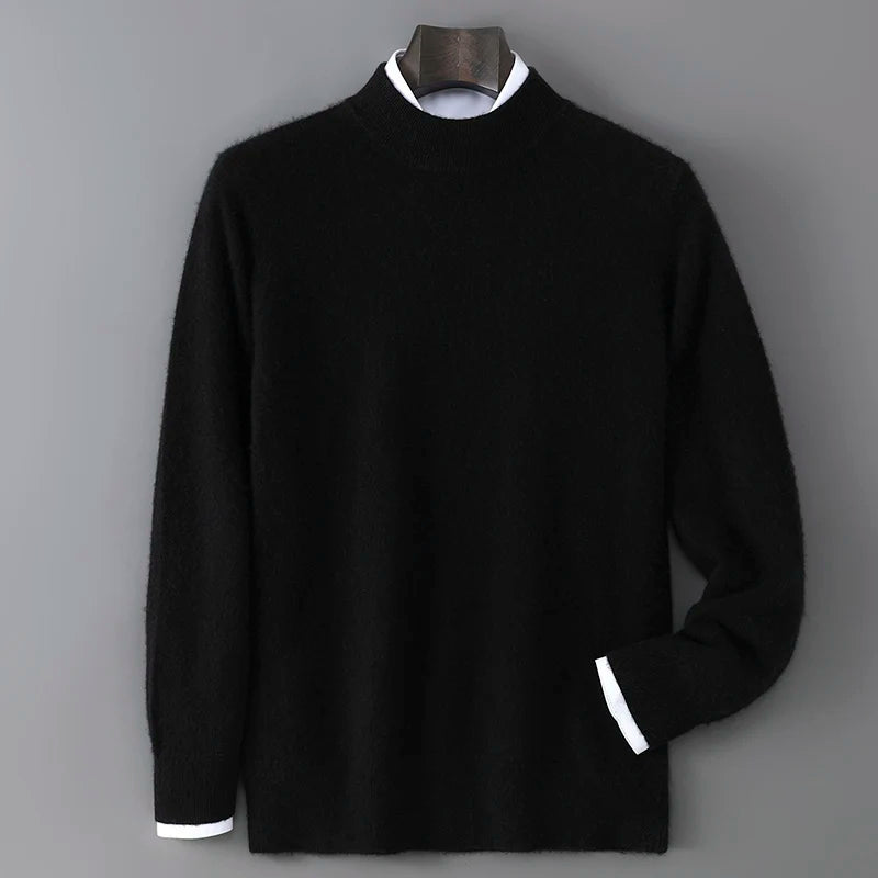 Men's Cashmere Mock Neck Sweater