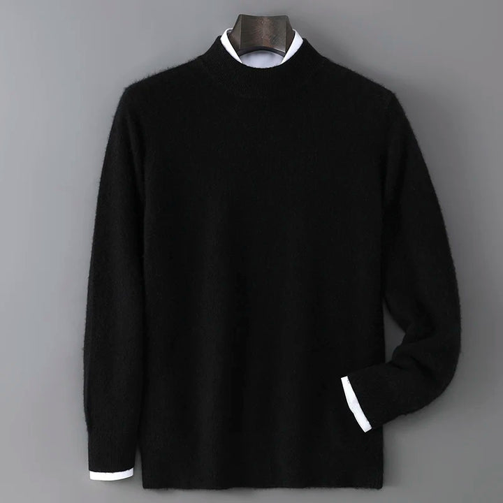 Men's Cashmere Mock Neck Sweater