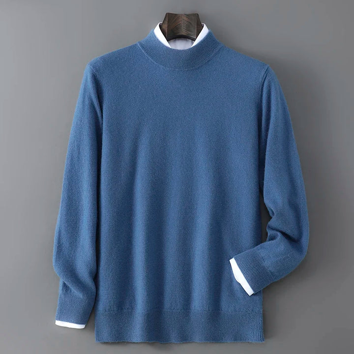 Men's Cashmere Mock Neck Sweater