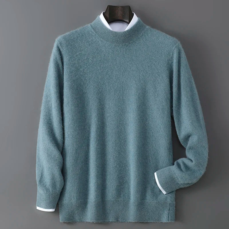 Men's Cashmere Mock Neck Sweater