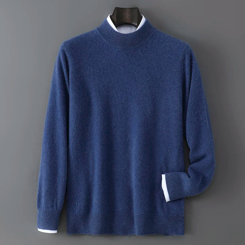 Men's Cashmere Mock Neck Sweater