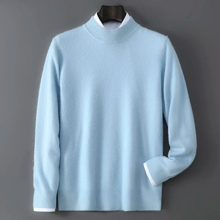 Men's Cashmere Mock Neck Sweater