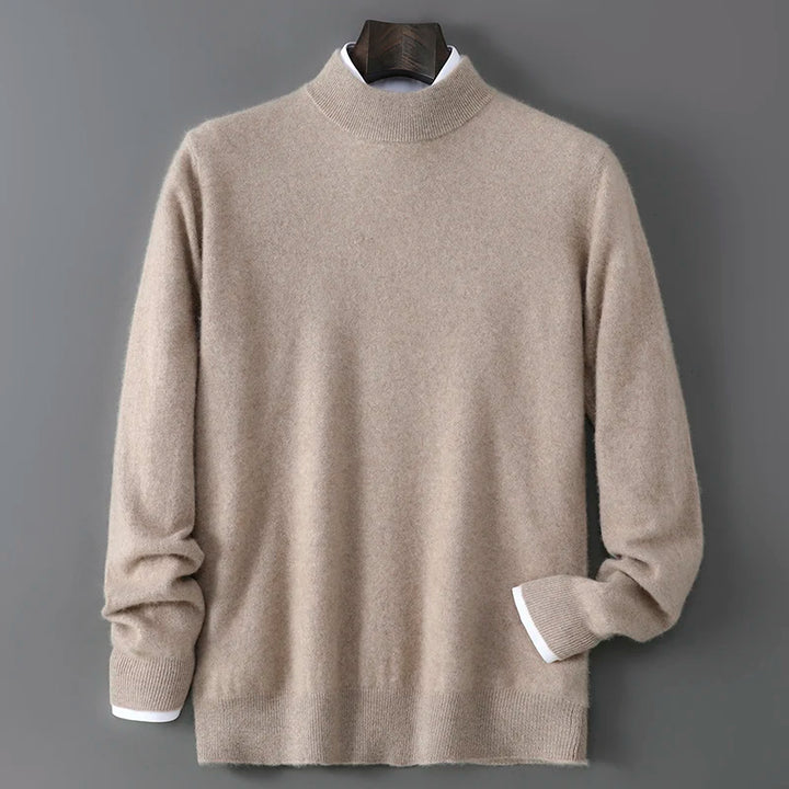 Men's Cashmere Mock Neck Sweater