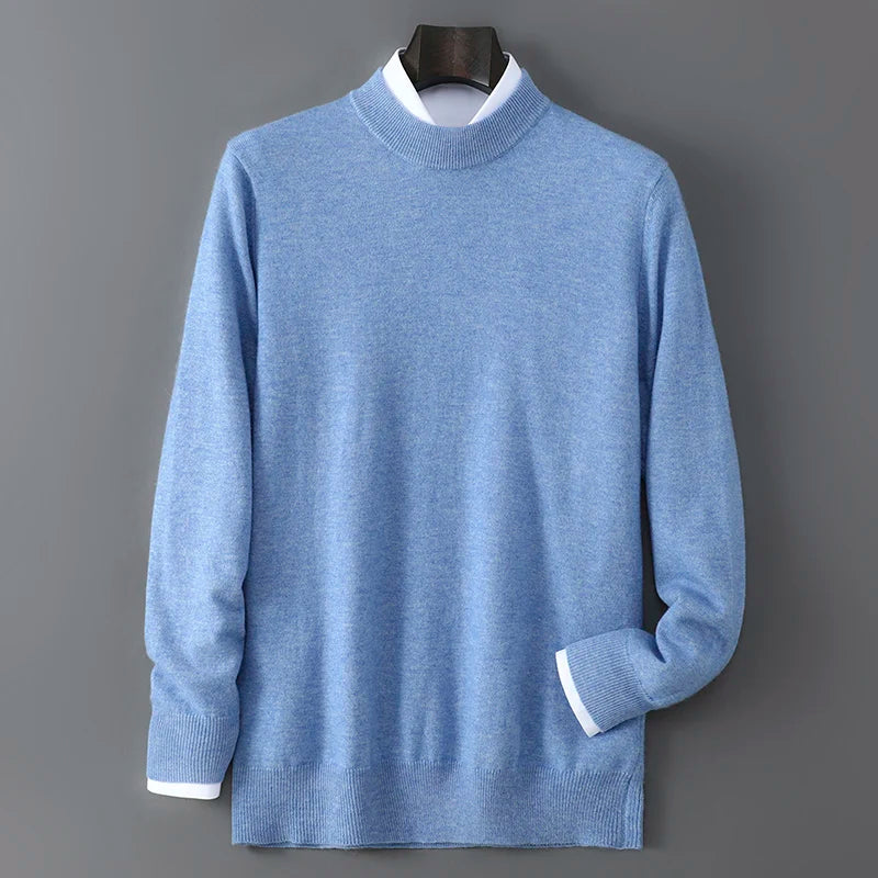 Men's Cashmere Mock Neck Sweater