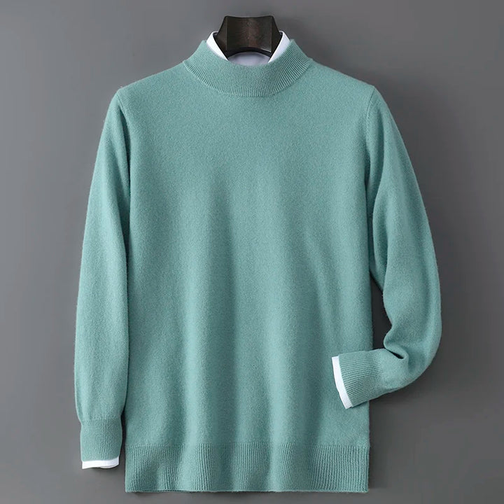Men's Cashmere Mock Neck Sweater