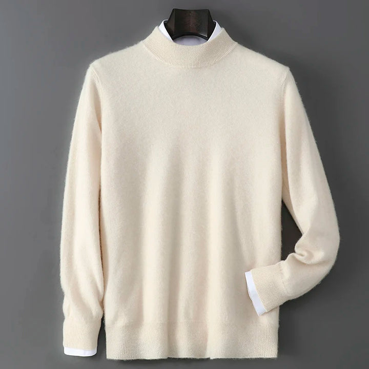 Men's Cashmere Mock Neck Sweater