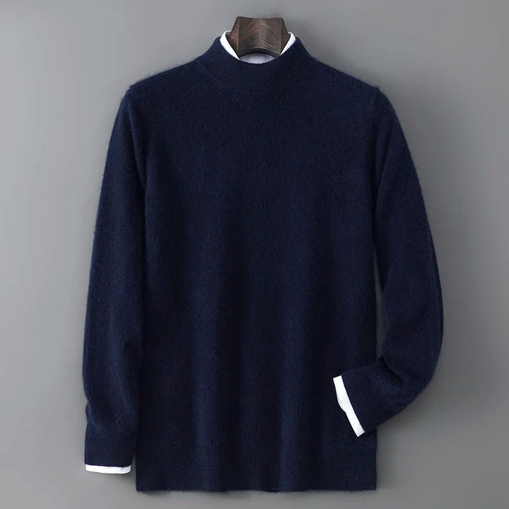 Men's Cashmere Mock Neck Sweater