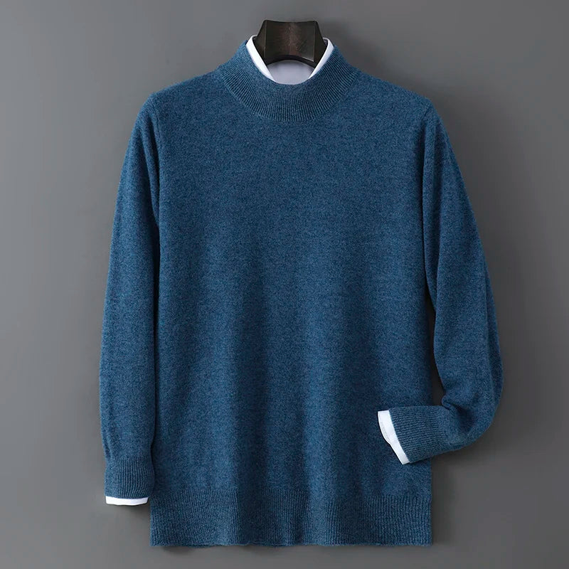 Men's Cashmere Mock Neck Sweater