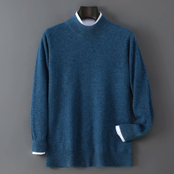 Men's Cashmere Mock Neck Sweater