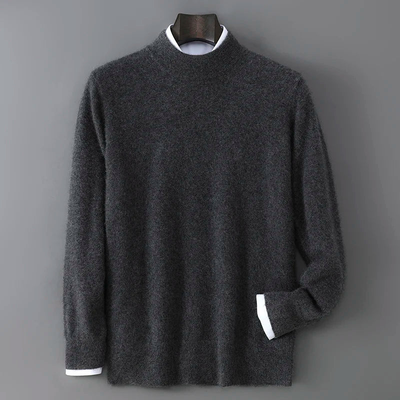 Men's Cashmere Mock Neck Sweater