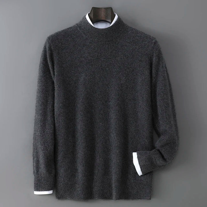 Men's Cashmere Mock Neck Sweater
