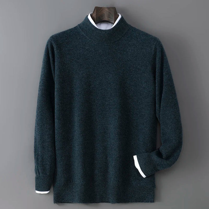 Men's Cashmere Mock Neck Sweater