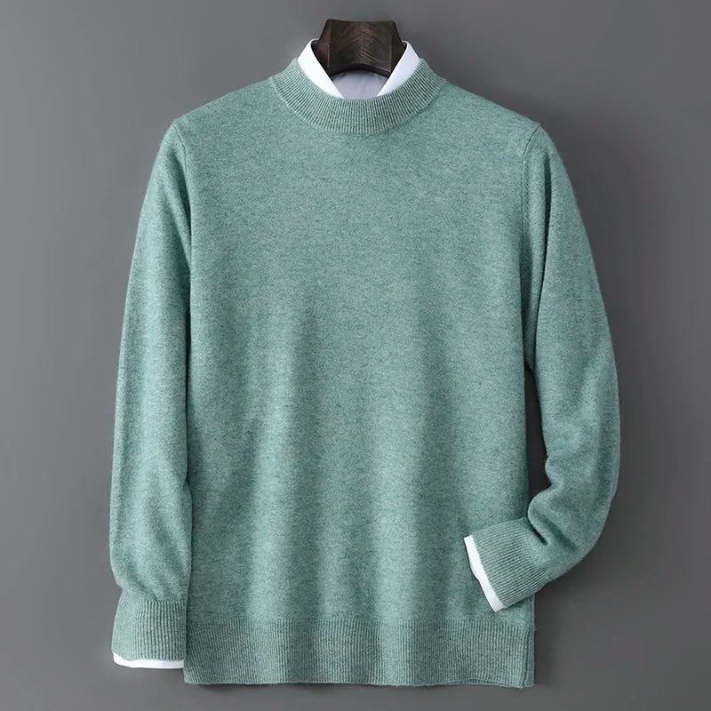 Men's Cashmere Mock Neck Sweater
