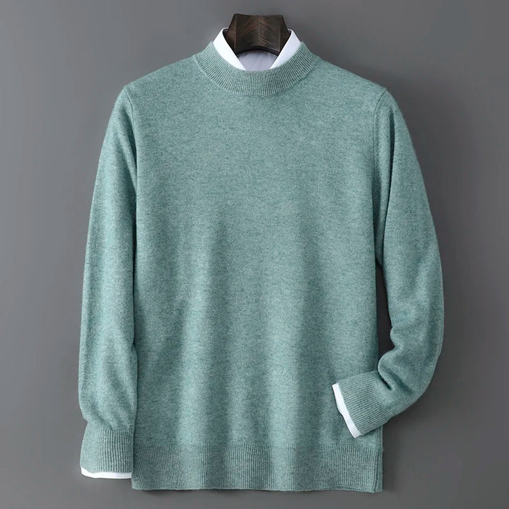 Men's Cashmere Mock Neck Sweater