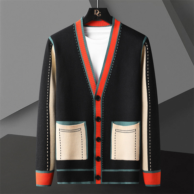 Men's Knit Heritage Colorblock Cardigan