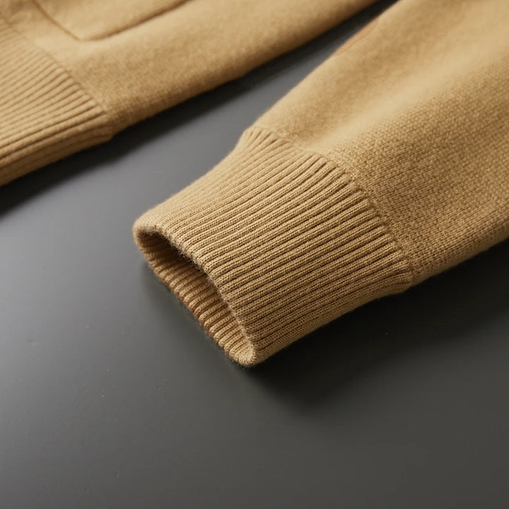 Men's Merino Wool Knit Cardigan Jacket