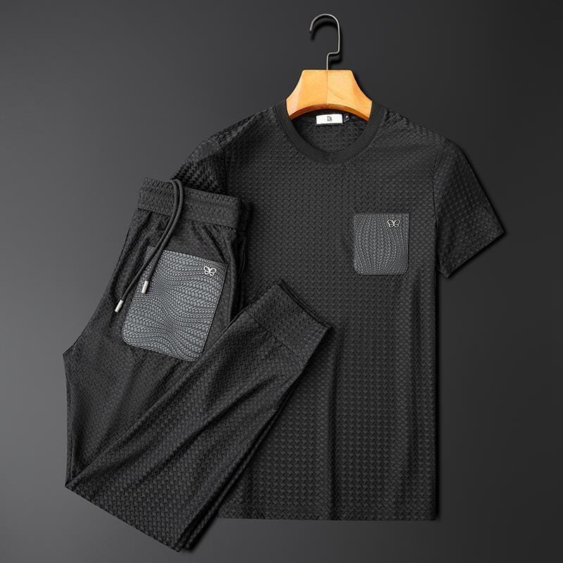 Men's Textured Comfortable Lounge Set