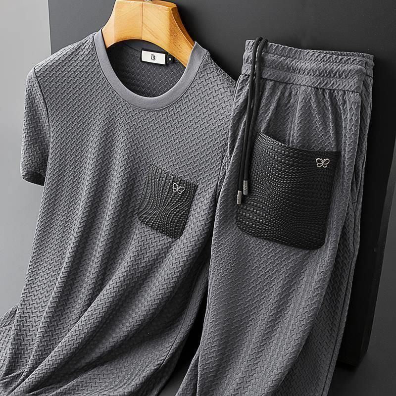 Men's Textured Comfortable Lounge Set