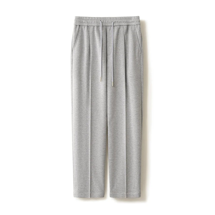 Men's Wool Blend Straight-Leg Knit Trousers