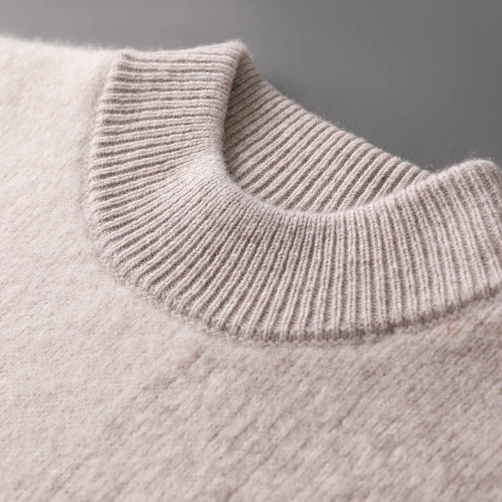 Men's Wool Jacquard Pullover Sweater