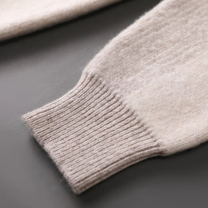 Men's Wool Jacquard Pullover Sweater