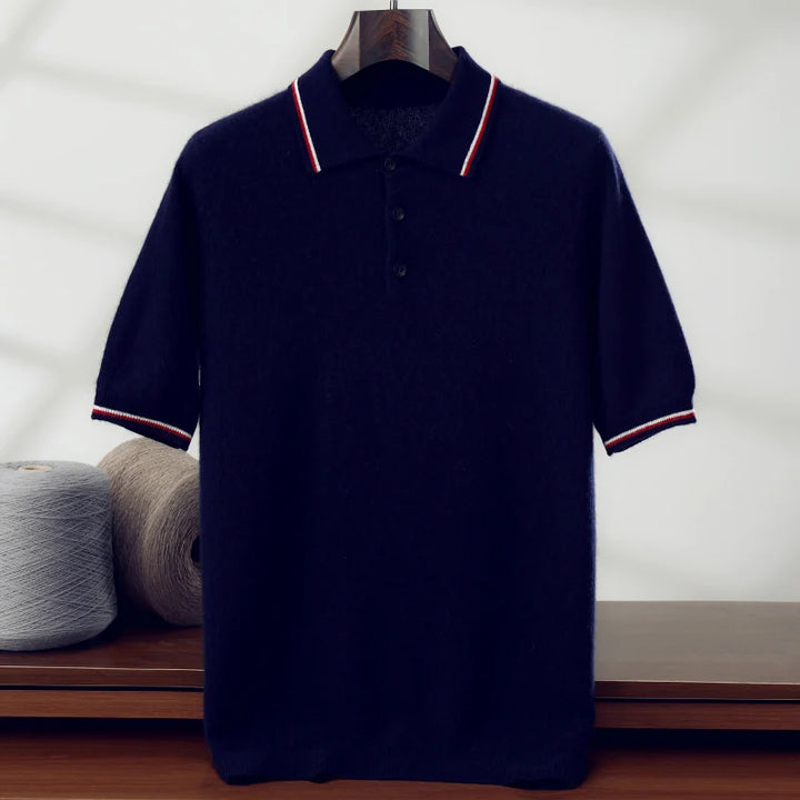 Men's Cashmere Knit Polo Shirt