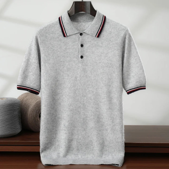 Men's Cashmere Knit Polo Shirt