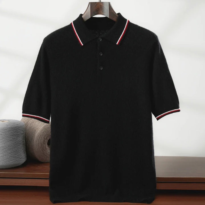 Men's Cashmere Knit Polo Shirt