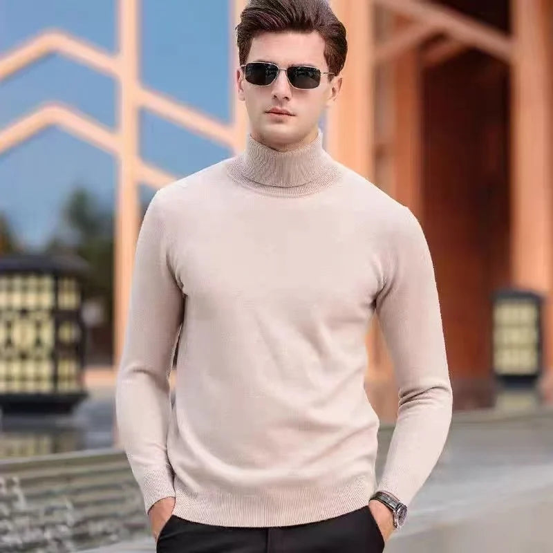 Men's Cashmere Turtleneck Sweater