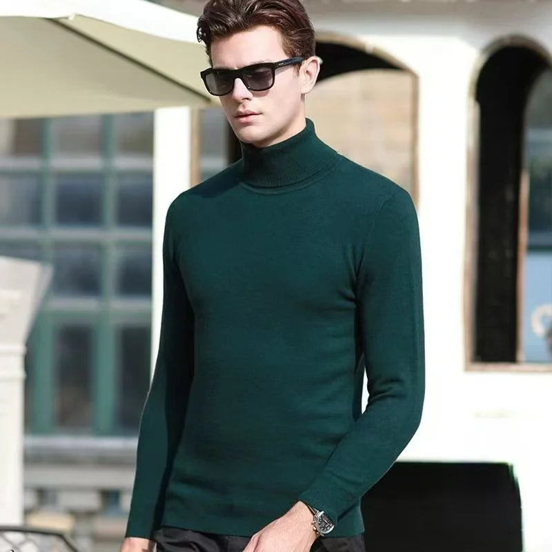 Men's Cashmere Turtleneck Sweater