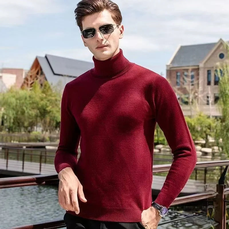 Men's Cashmere Turtleneck Sweater