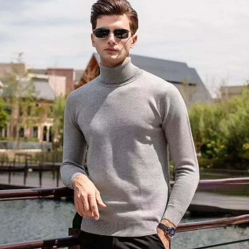 Men's Cashmere Turtleneck Sweater