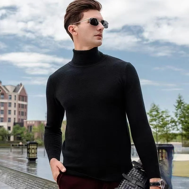 Men's Cashmere Turtleneck Sweater