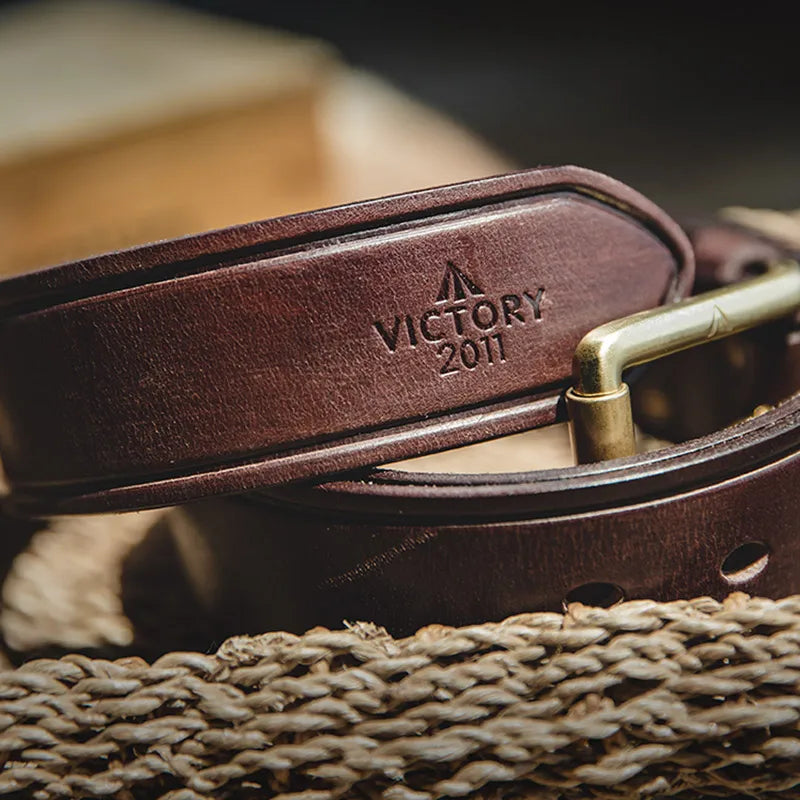Men’s Genuine Leather Pin Buckle Belt