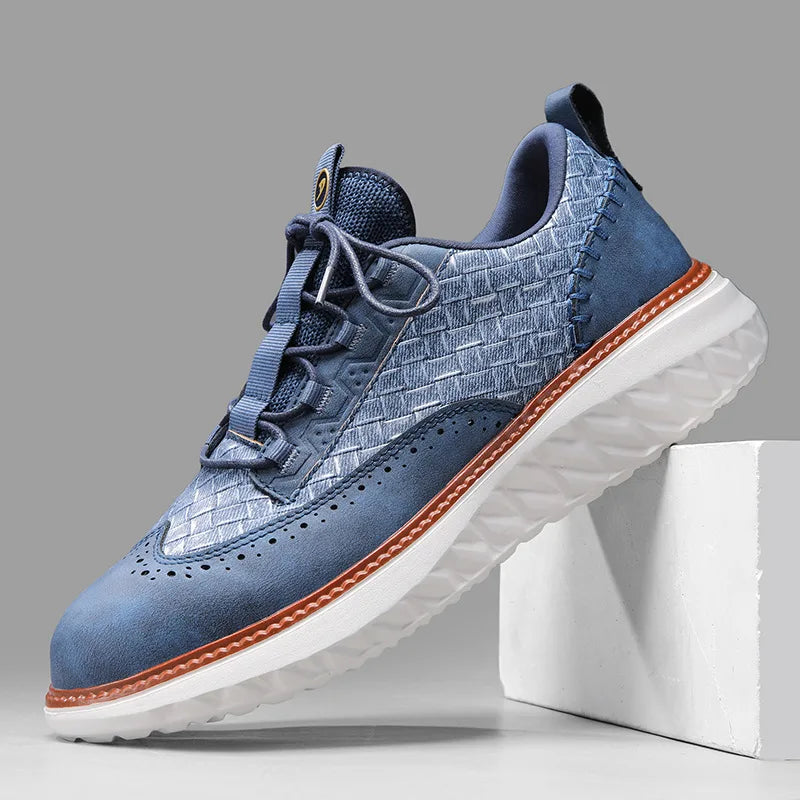 Men's Leather Brogue Chunky Sneakers