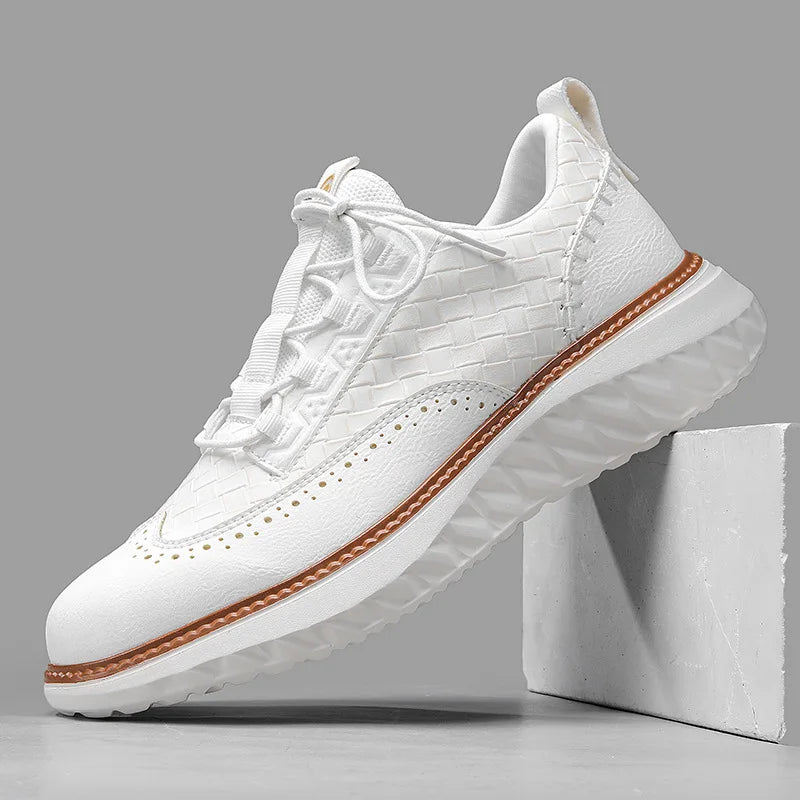 Men's Leather Brogue Chunky Sneakers