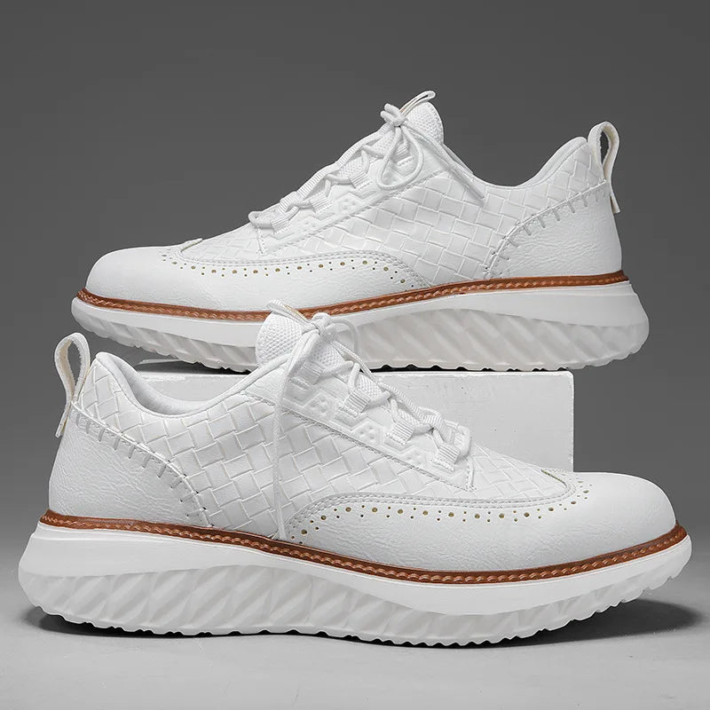 Men's Leather Brogue Chunky Sneakers