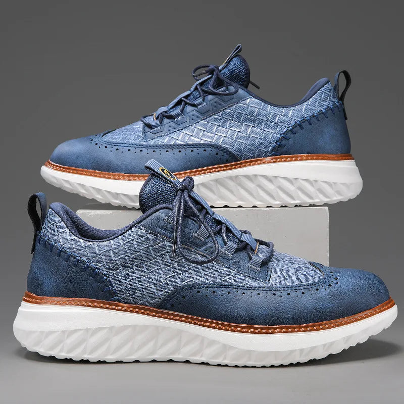 Men's Leather Brogue Chunky Sneakers