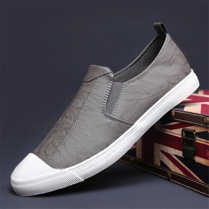 Men's Leather Slip-On Casual Loafers