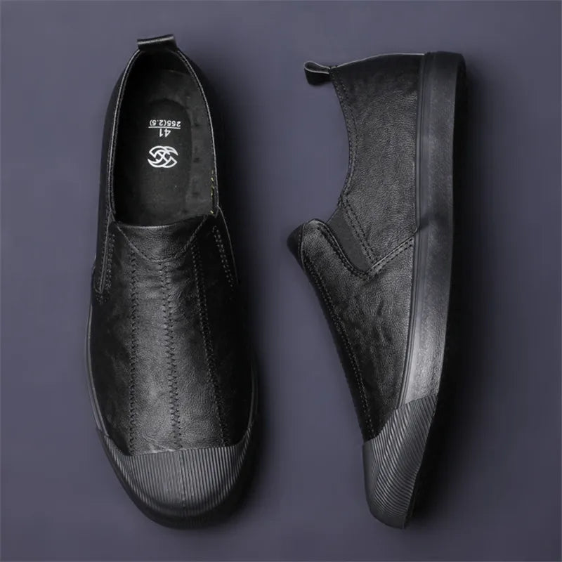 Men's Leather Slip-On Casual Loafers