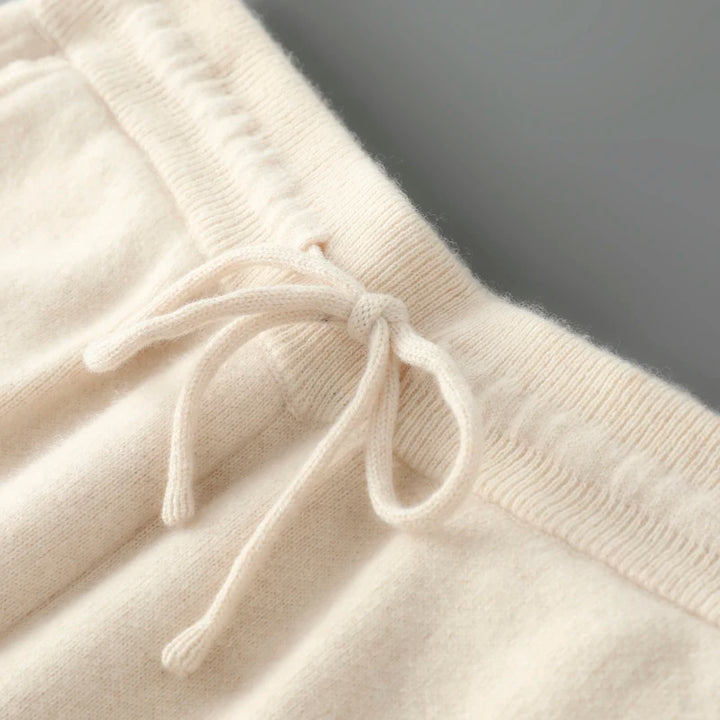 Mens Pure Merino Wool Knit Joggers