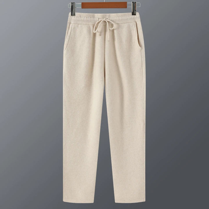 Mens Pure Merino Wool Knit Joggers