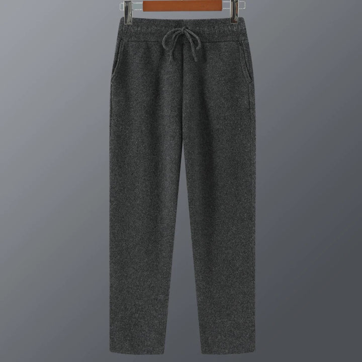 Mens Pure Merino Wool Knit Joggers