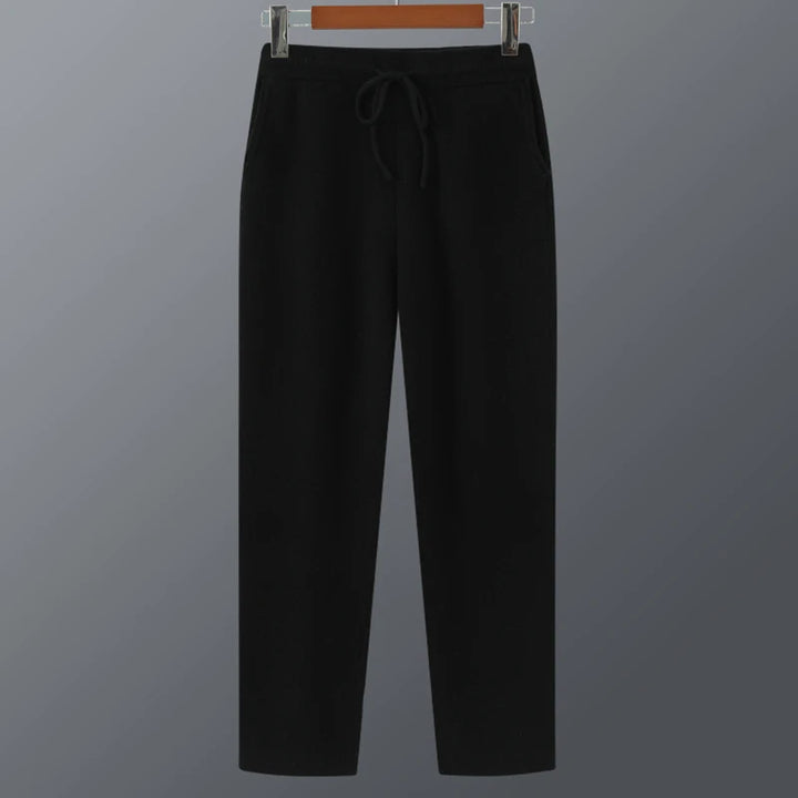 Mens Pure Merino Wool Knit Joggers